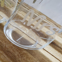 Load image into Gallery viewer, Etched Glass - Mrs