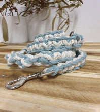 Load image into Gallery viewer, Two Toned Lead - Duck Egg Blue and Natural