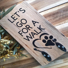 Load image into Gallery viewer, Leash Sign with Let's Go For a Walk