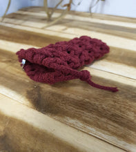 Load image into Gallery viewer, Red Wine Macrame Dog Poop Bag Holder
