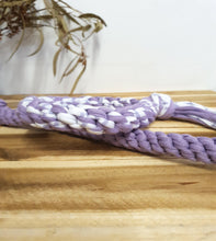 Load image into Gallery viewer, Purple and White Tug Toy
