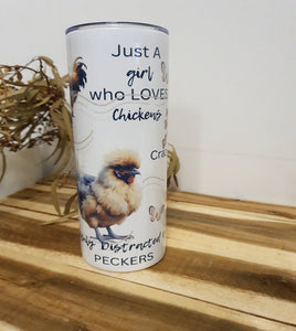 Reusable Travel Cup with Chickens