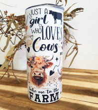 Load image into Gallery viewer, Just a girl who Loves Cows Graphics
