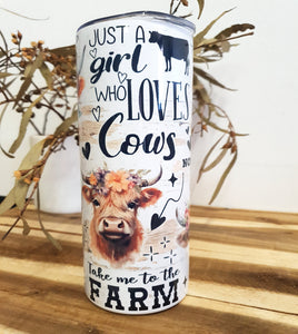 Just a girl who Loves Cows Graphics