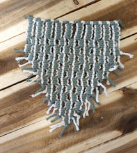 Load image into Gallery viewer, Eucalyptus and Natural Macrame Bandana
