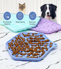 Load image into Gallery viewer, Pet food trays with cat and dog, featuring eco-friendly, delay eating, and durable properties.
