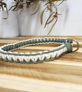 Two Toned Collar - Eucalyptus and Natural
