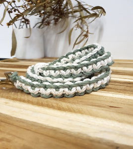 Two Toned Lead - Eucalyptus and Natural