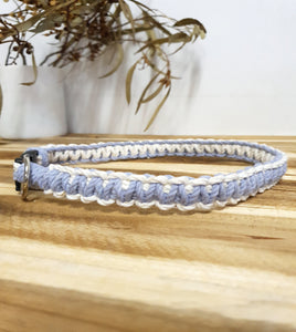 Two Toned Collars - Iris and Natural