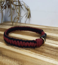 Load image into Gallery viewer, Red and Black Macrame Collar
