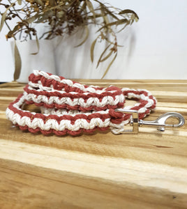 Two Toned Lead - Red and Natural