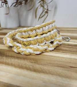 Two Toned Lead - Yellow and Natural