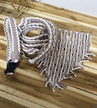 Load image into Gallery viewer, Mauve and Natural Collar, Lead and Bandana
