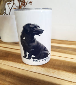 Black and White Labrador Graphic