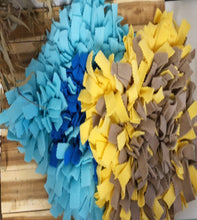 Load image into Gallery viewer, Snuffle Mats in Blue and Yellow and Brown Tones
