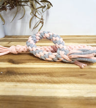 Load image into Gallery viewer, Pink and Grey Tug Toy

